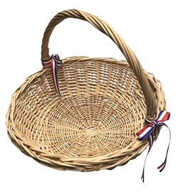 Wide Wicker Basket