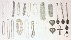 Assorted Silver chains/necklaces