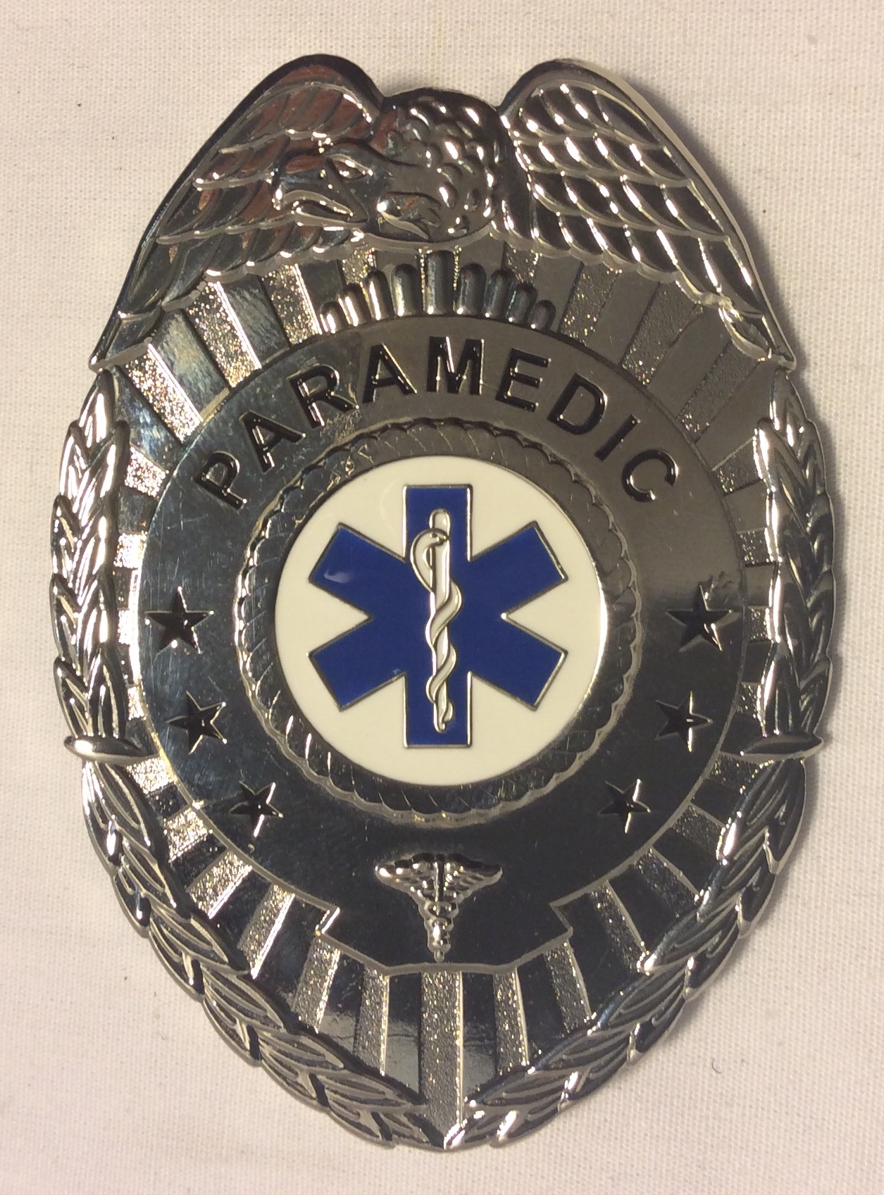 Paramedic Badge, silver oval