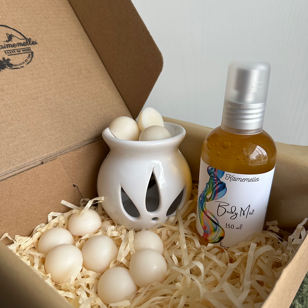 Μικρογραφία: κουτι δωρου / wax melts καυστηρας body mist
