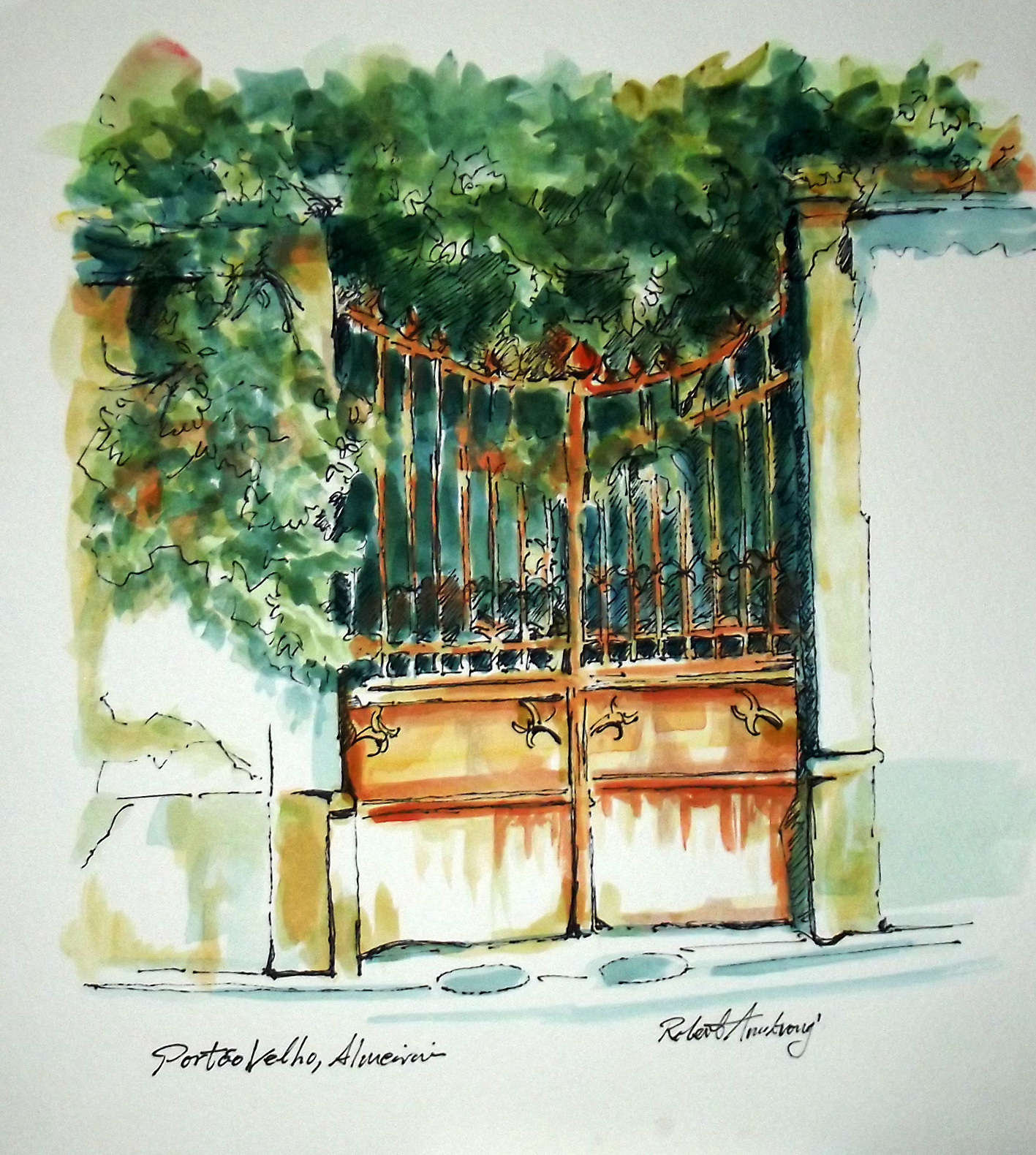 Old Gate in Almeirim (Portugal)