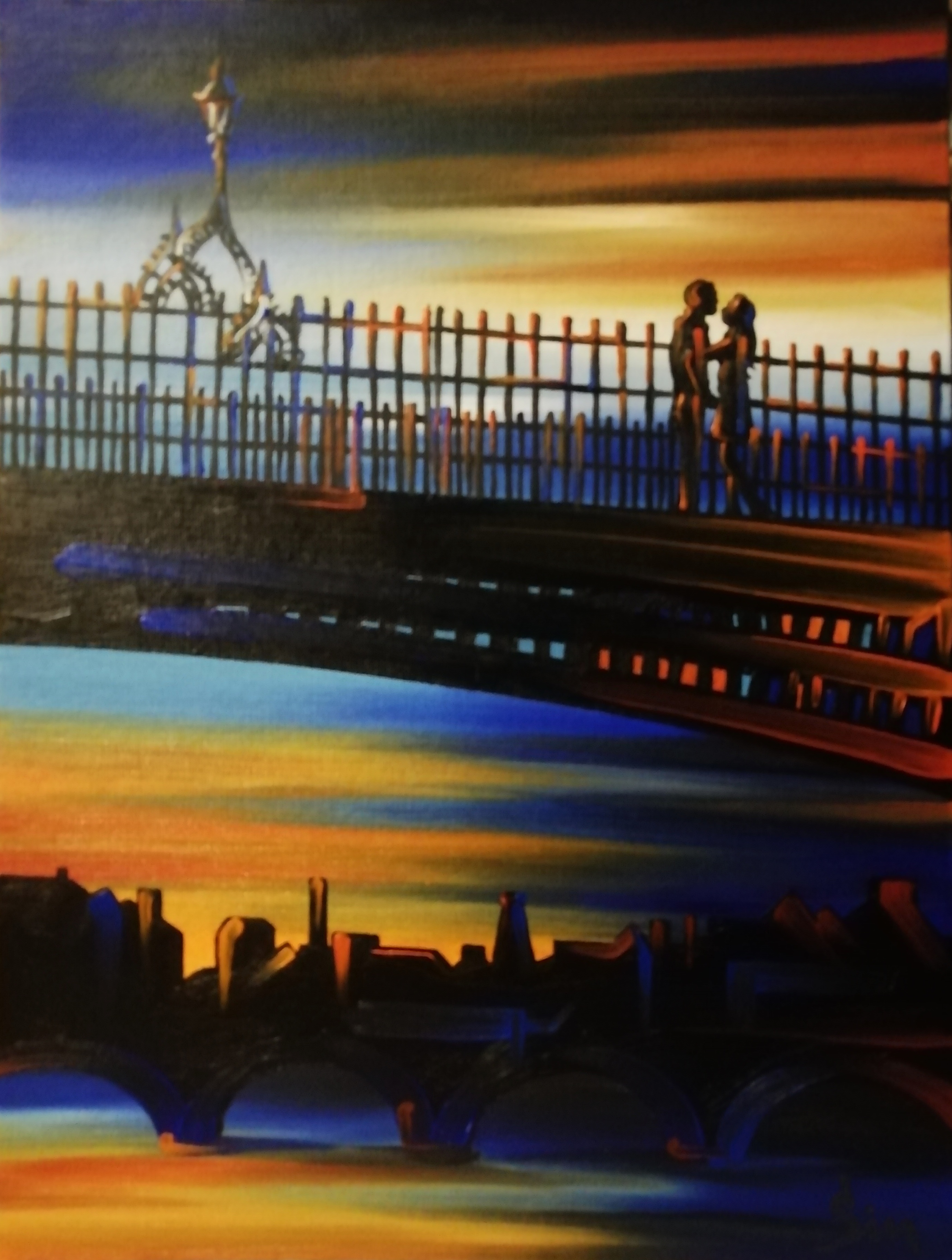 'The Hal'penny Bridge, Dublin'