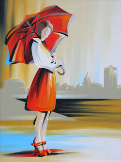 'Lady with Umbrella'