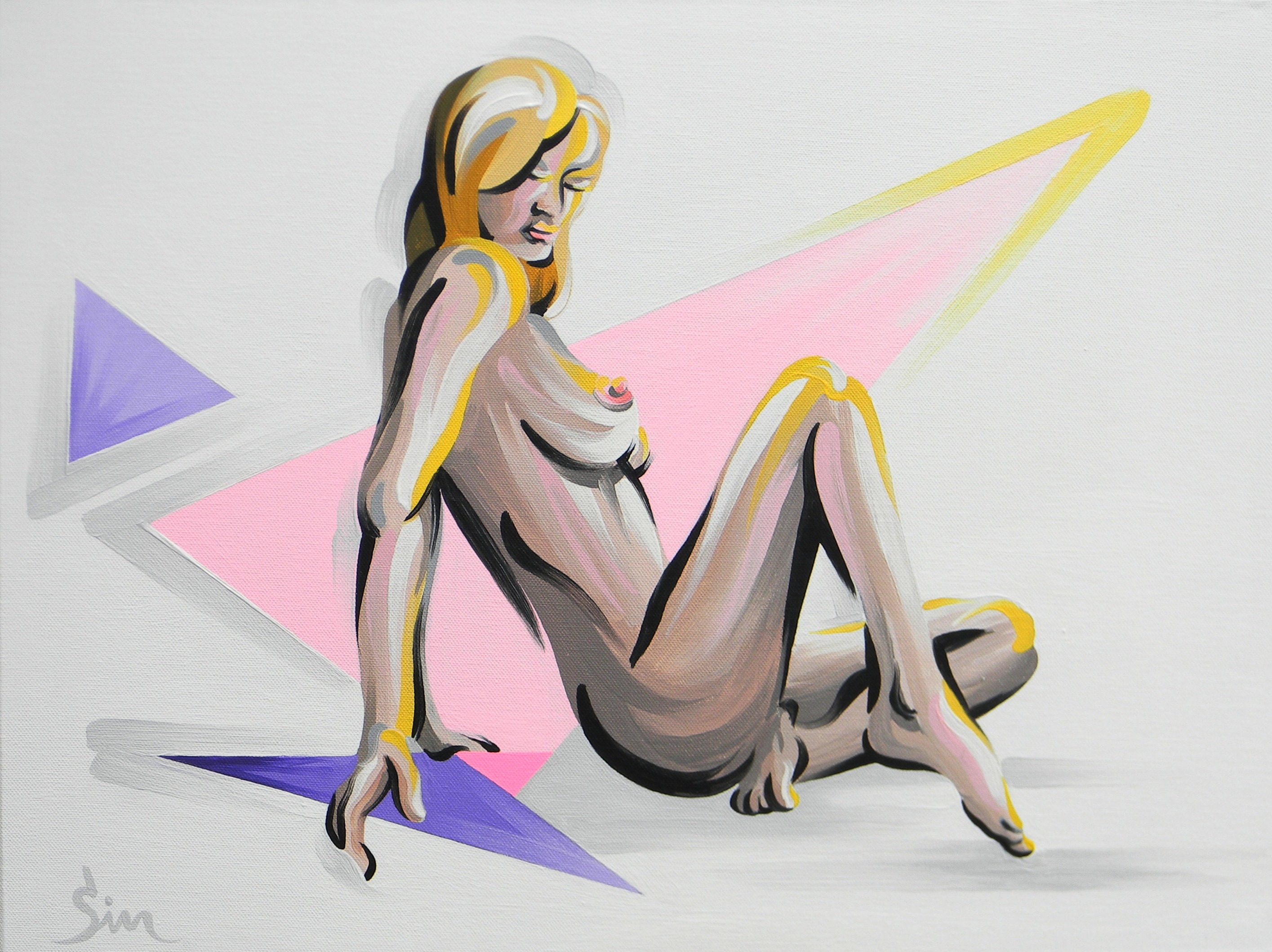 'Nude and Triangles'