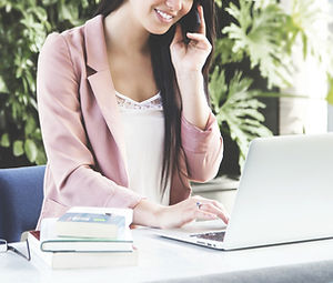 Woman on Computer