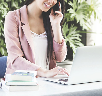 Woman on Computer