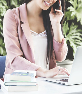 Woman on Computer
