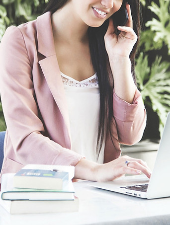 Woman on Computer