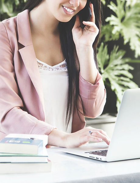 Woman on Computer