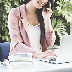 Woman on Computer