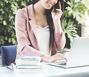 Woman on Computer