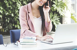 Woman on Computer