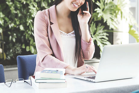 Woman on Computer