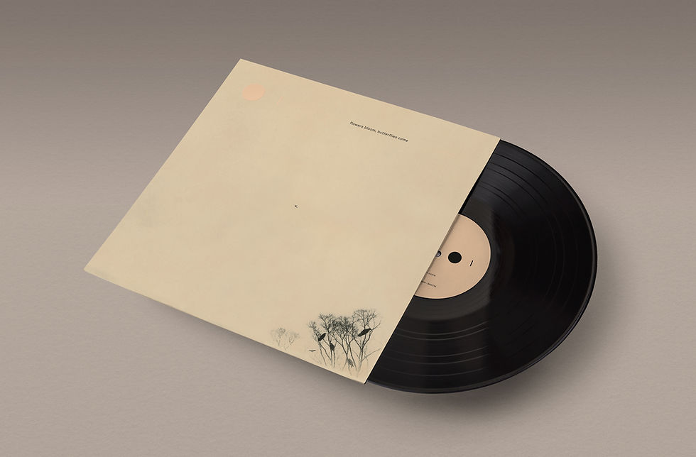 Thumbnail: Flowers Bloom, Butterflies Come : book + vinyl ~