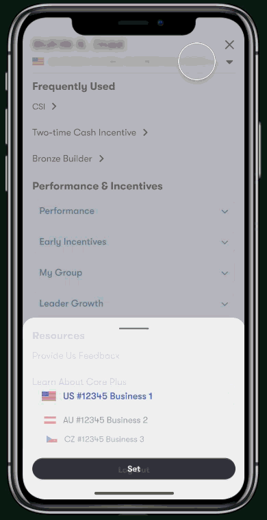 Mobile Navigation Display GIF