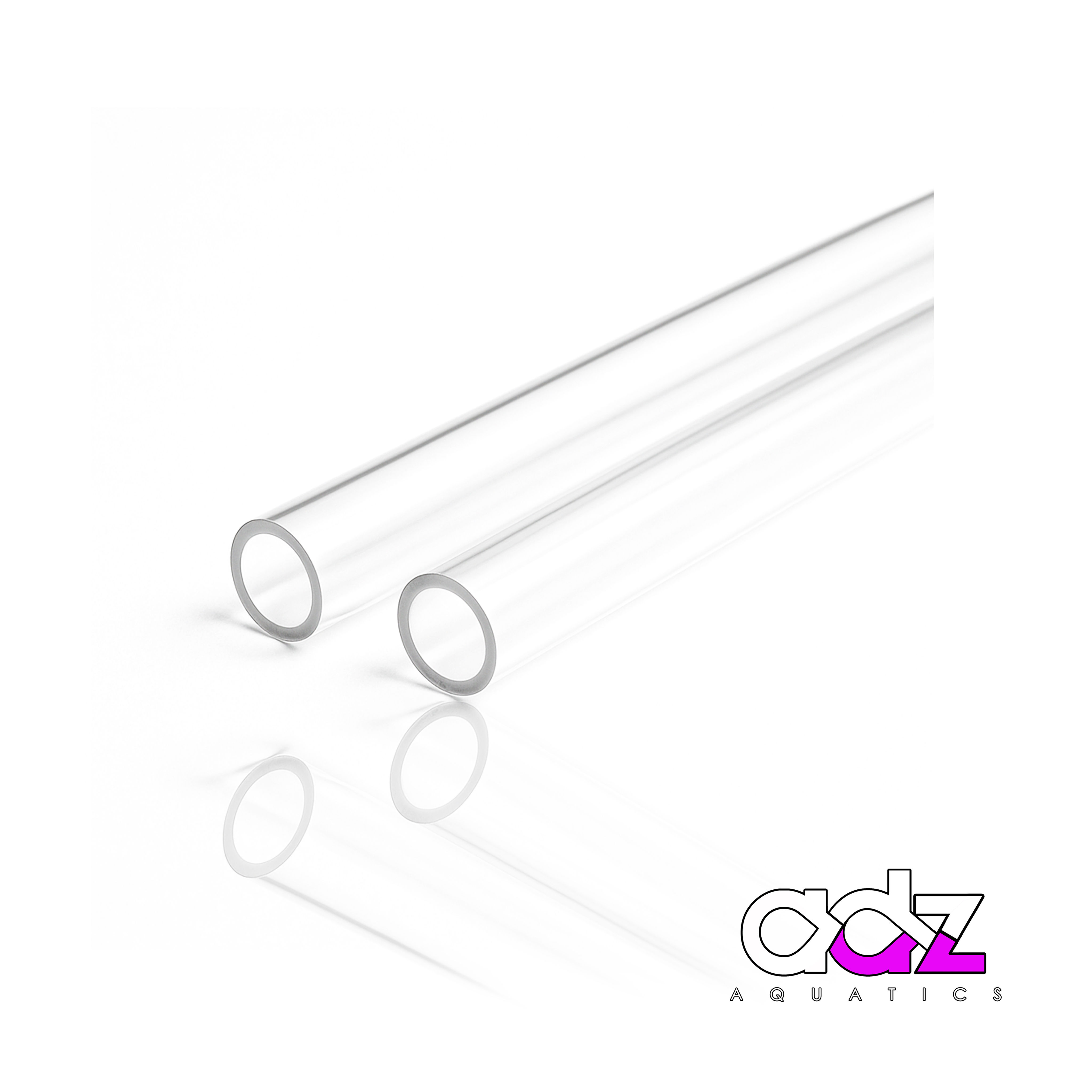 Acrylic Clear Rigid Air Line Tubing x2