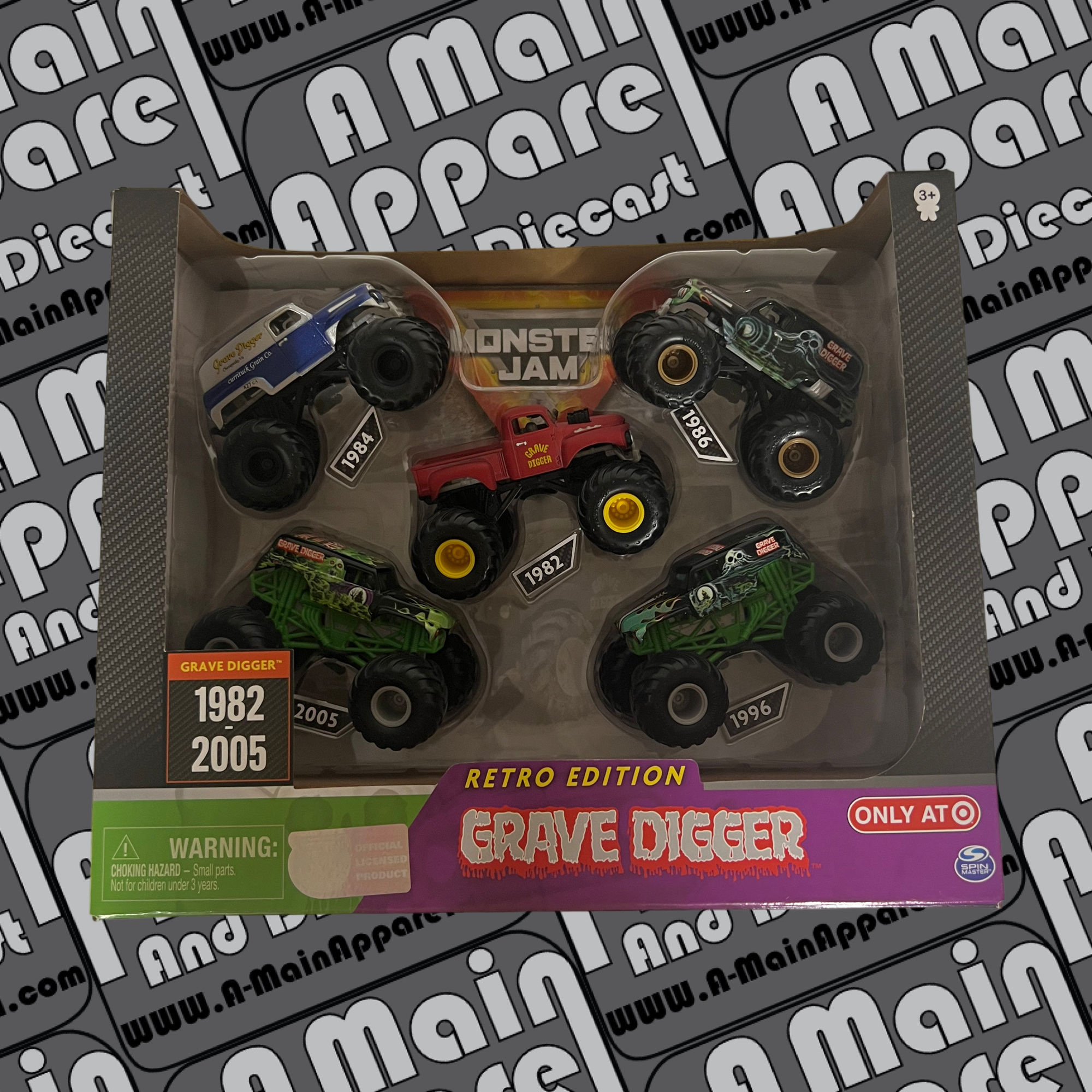 Grave Digger Retro Edition 5 Pack