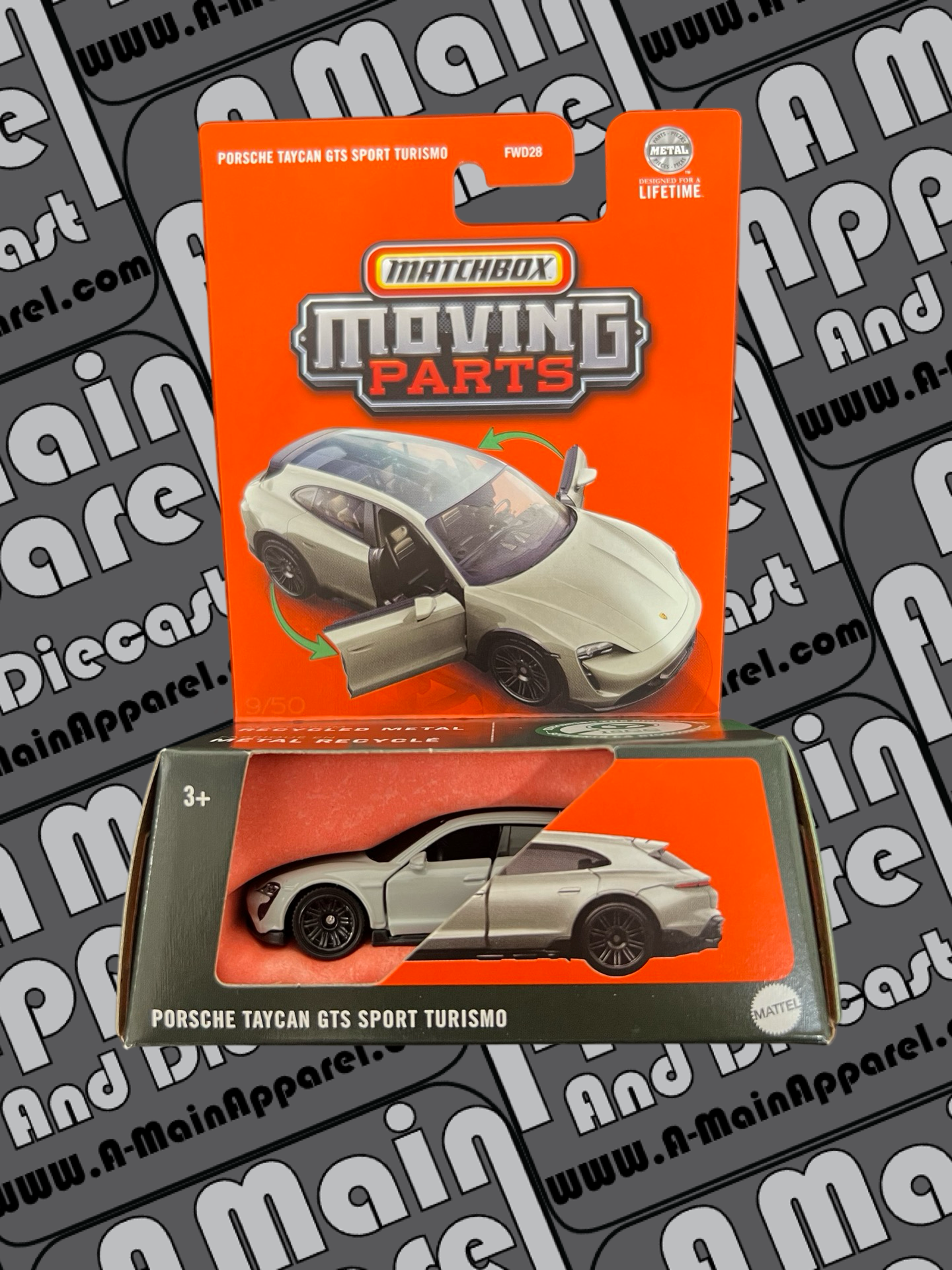 Matchbox Moving Parts Porsche Taycan GTS Sport Turismo