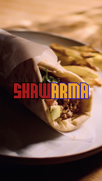 Shawarma de los Vengadores de Marvel con papas a la francesa