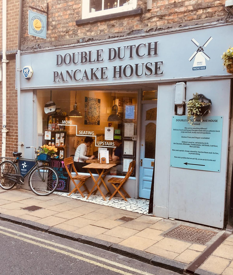 exterior view of Double dutch pancake house in york