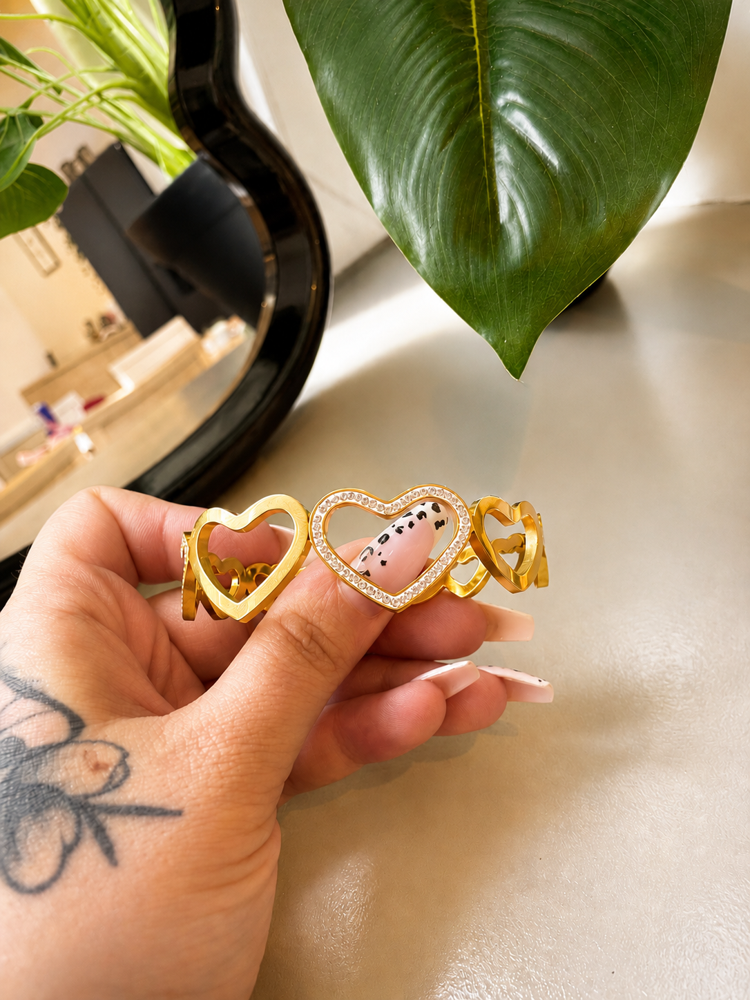 Bracelet en acier inoxydable "Heart Love"