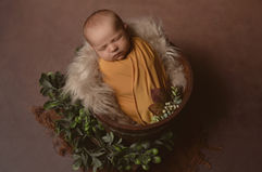 photo bébé dans un seau