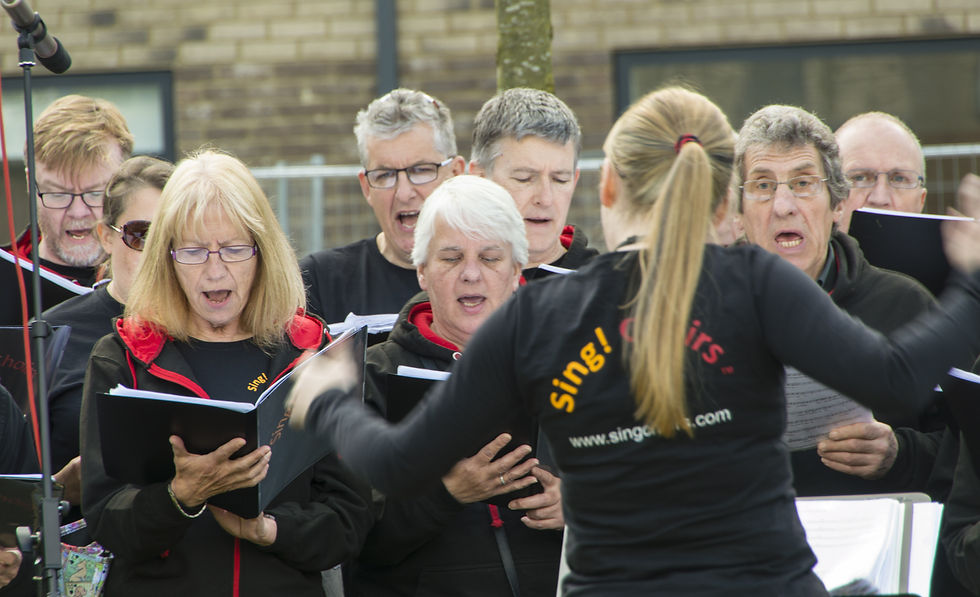 Choir perform Man with the Whistle 2