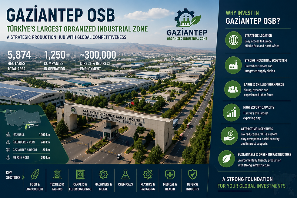 10 COMPELLING REASONS TO INVEST IN GAZIANTEP