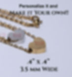 Elegant custom heart necklace in gold and silver, ideal for personalized jewelry lovers.