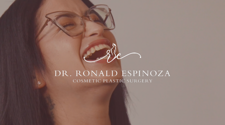 Post-op photo showing a patient’s abdomen and buttocks after Brazilian Butt Lift surgery with liposuction, performed by board-certified plastic surgeon Dr. Ronald Espinoza.