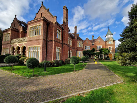 Commercial window cleaning for a property management company at a residential development in Croxley Green, Hertfordshire.