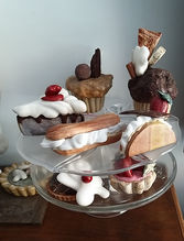Assortment of Cakes Stone and Marble and Natural Colors