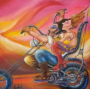 Easy rider in the desert