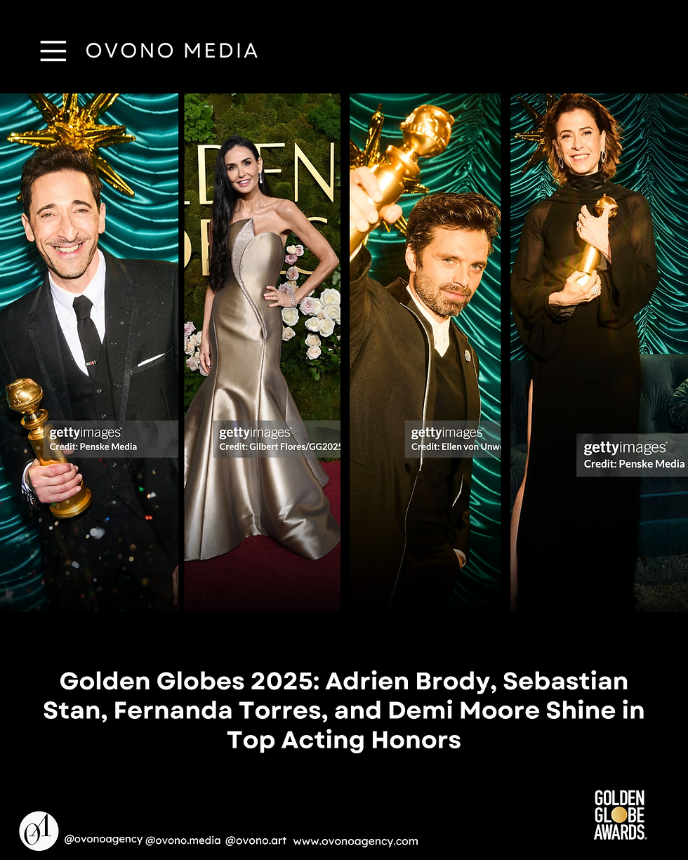 Golden Globes 2025: Adrien Brody, Sebastian Stan, Fernanda Torres, and Demi Moore Shine in Top Acting Honors