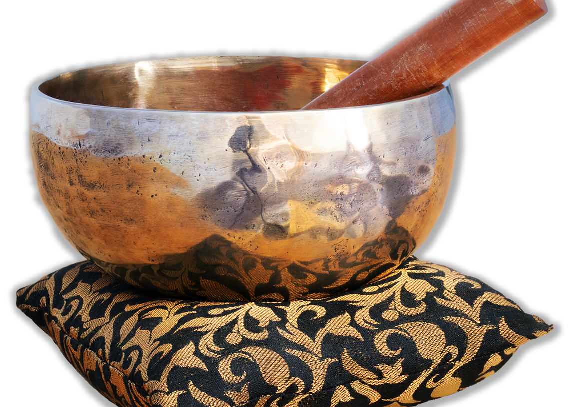 Soothing sounds of a Tibetan singing bowl .