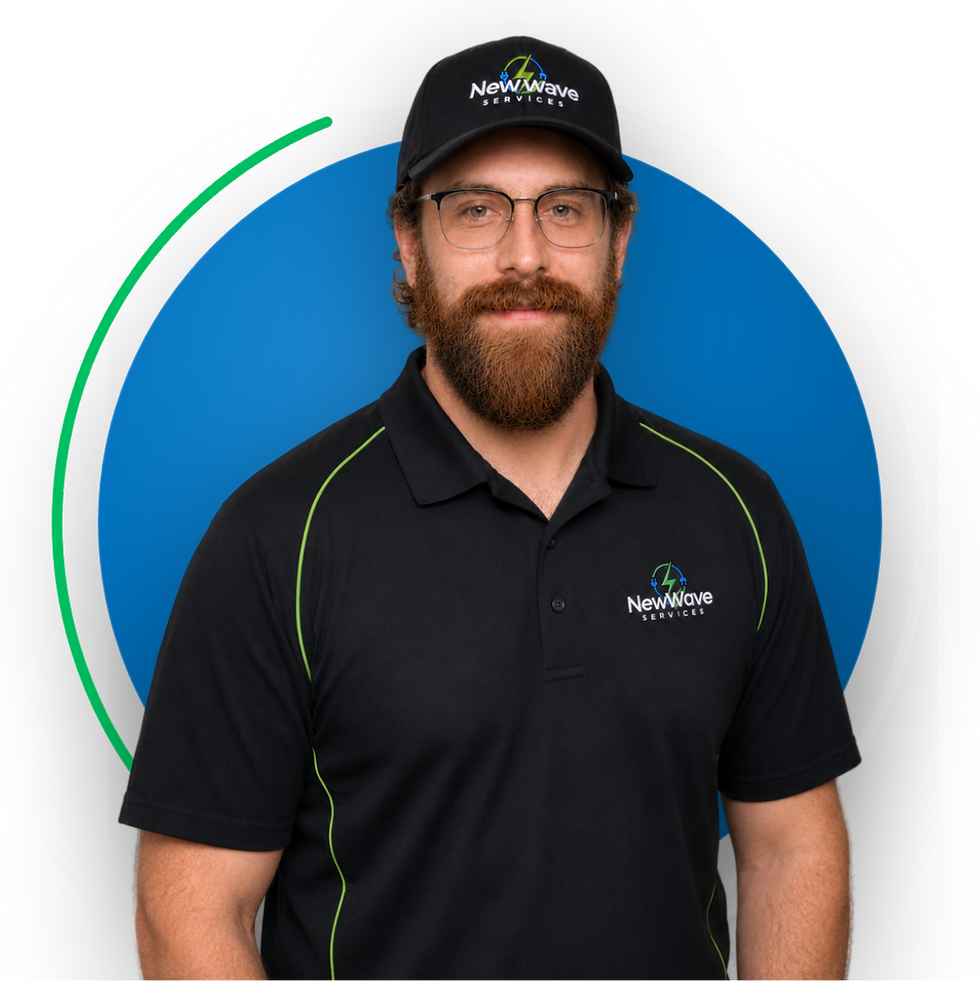 Luke Melville, licensed electrician, New Wave Services