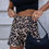 Miniatura: Short Tiro Alto Animal Print Platium