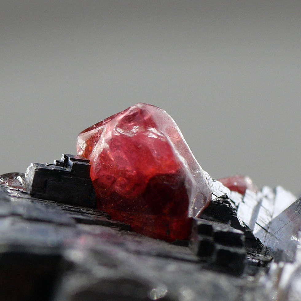 Thumbnail: Rhodonite on galena – Broken Hill, New South Wales, Australia