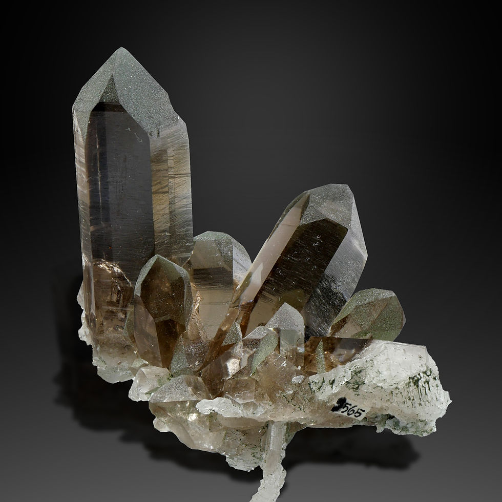 Thumbnail: Smoky quartz, thread quartz – Val Giuv, Graubünden, Switzerland