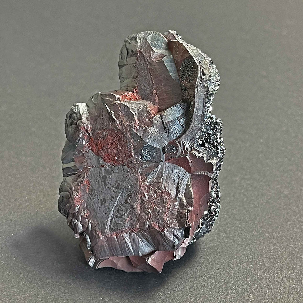 Thumbnail: Hematite (kidney ore) with quartz - Florence Mine, Egremont, England