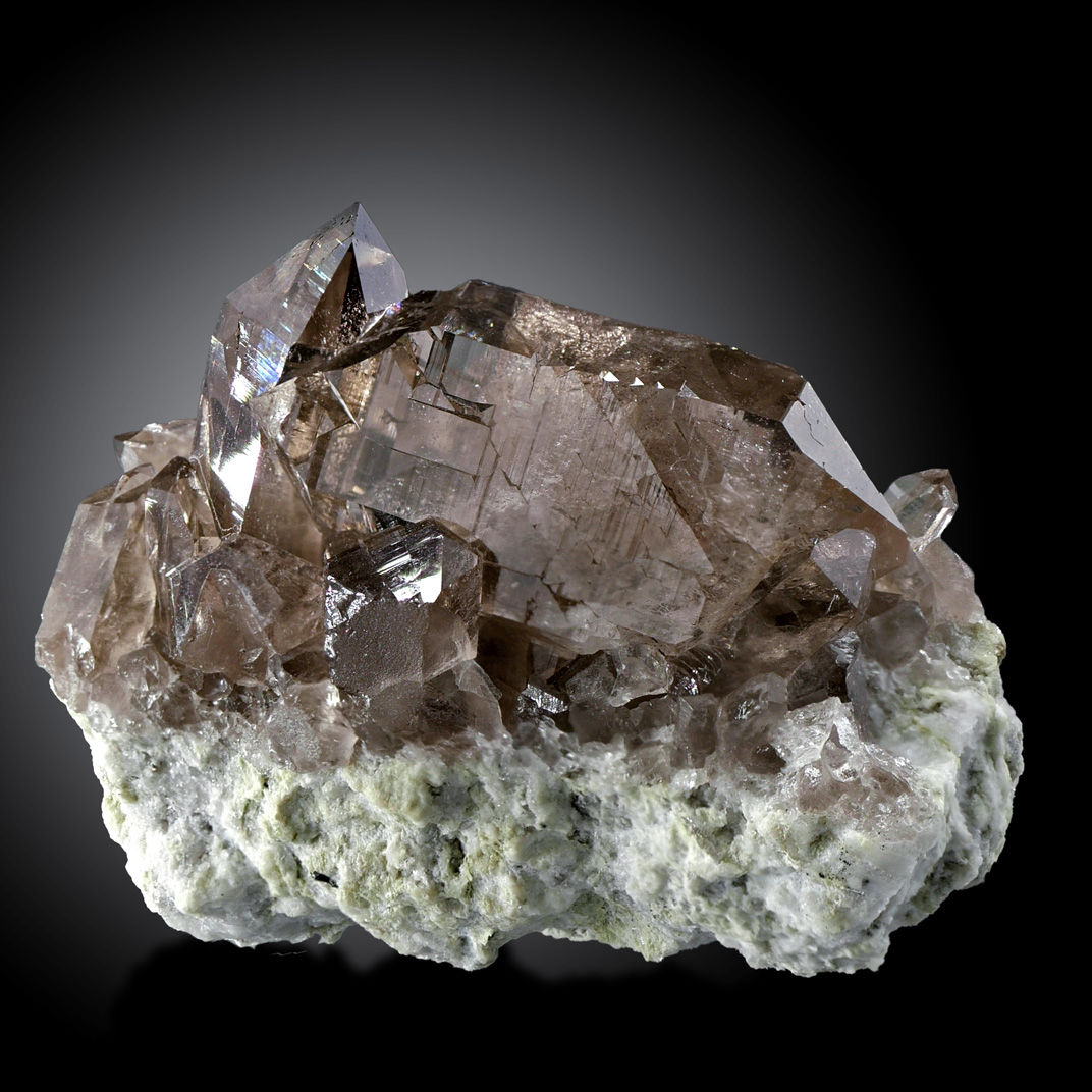 Smoky quartz variety Gwindel – Tiefengletscher, Furka, Uri, Switzerland