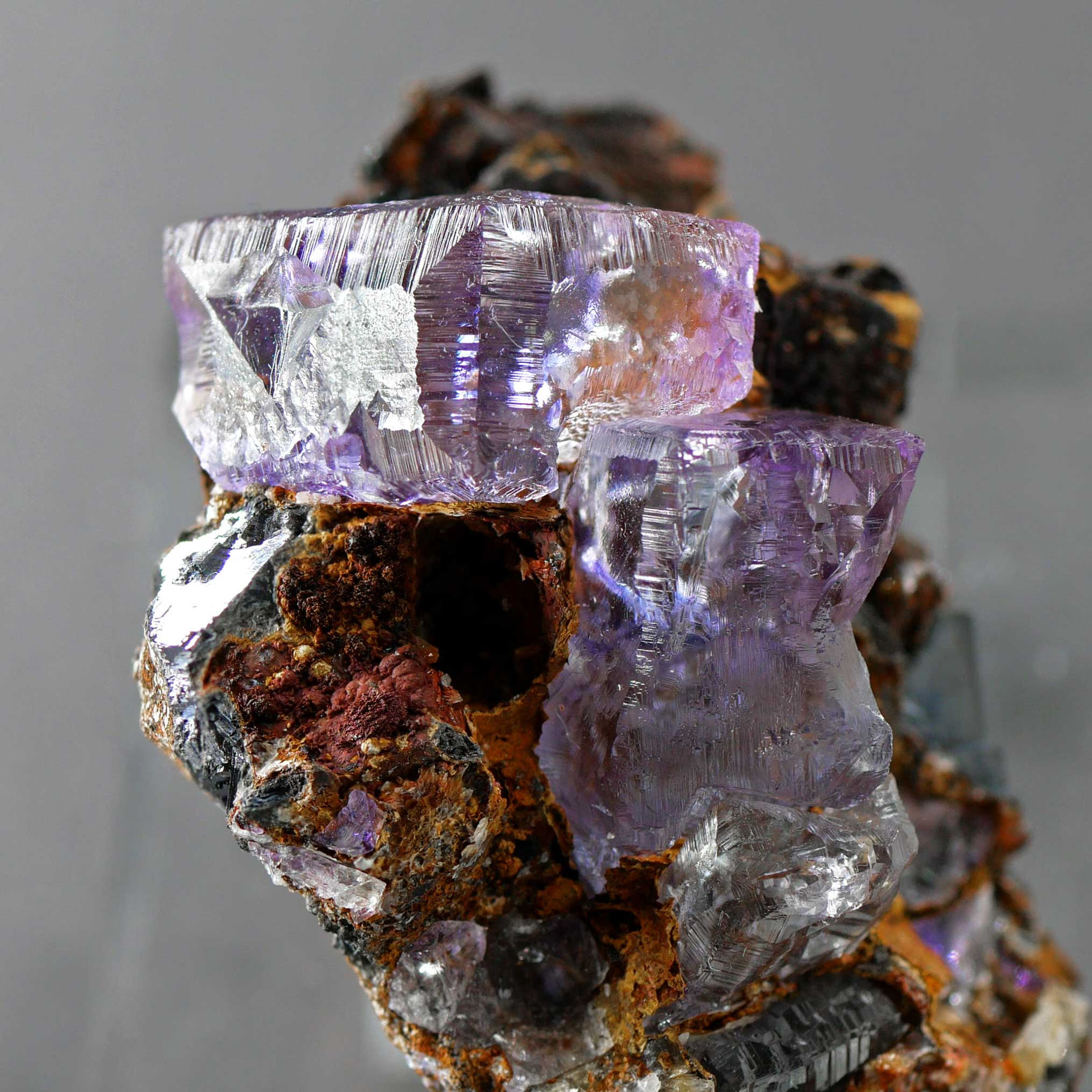 Fluorit – "Red Pocket" Ojuela Mine, Mapimi, Durango, Mexiko