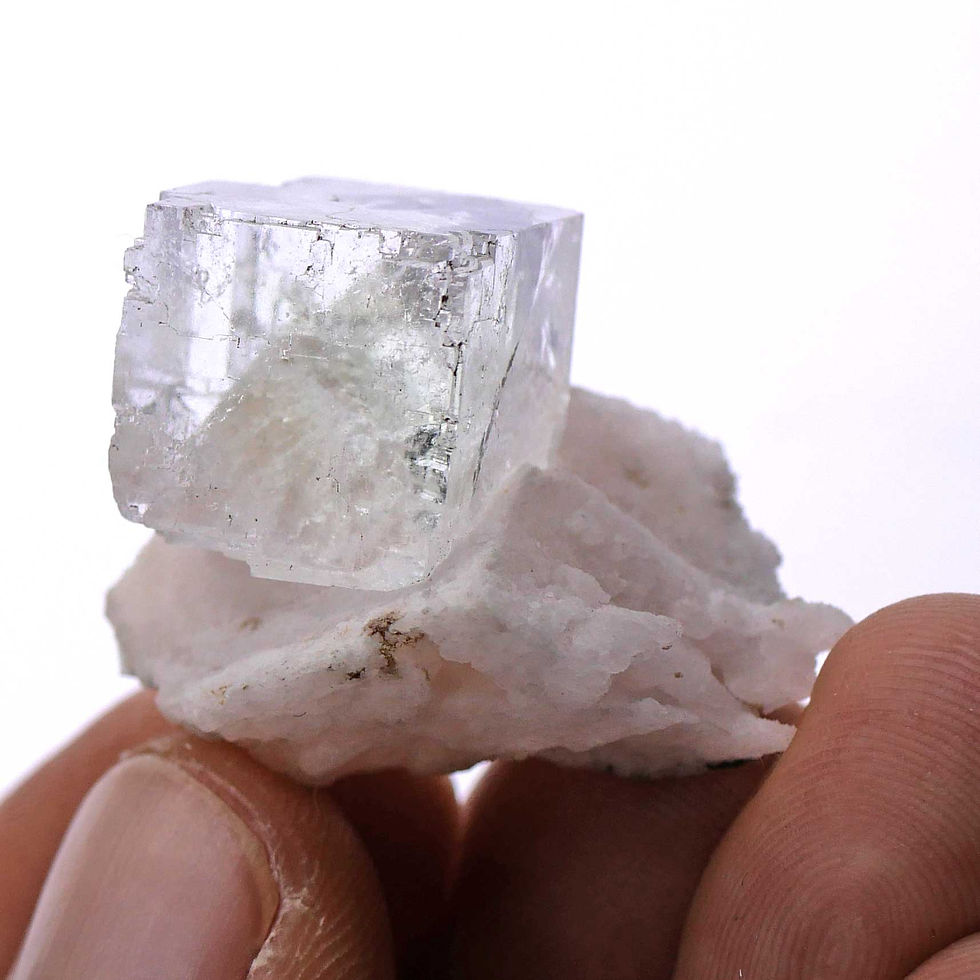 Thumbnail: Fluorite, Calcite – Naica, Mexico