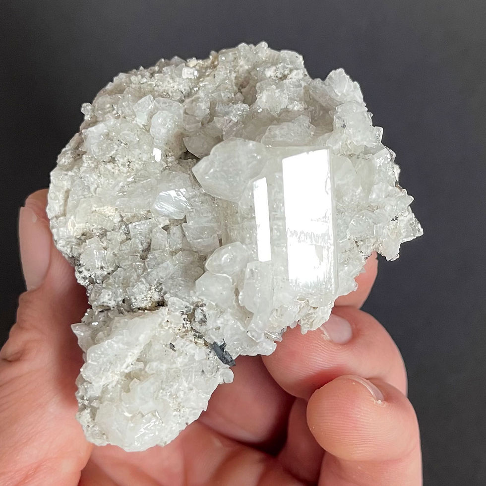 Adularia with Hematite – Cava Lombardi, Gotthard, Ticino, Switzerland