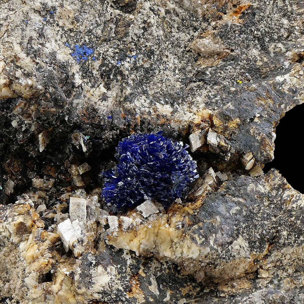Thumbnail: Azurite, Adular – Brixlegg, Austria