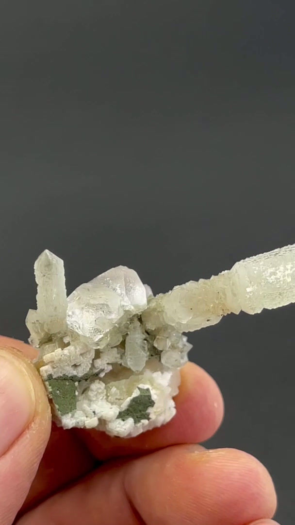 Thumbnail: Scepter quartz, fluorite – Huanggang Mine, Inner Mongolia, China