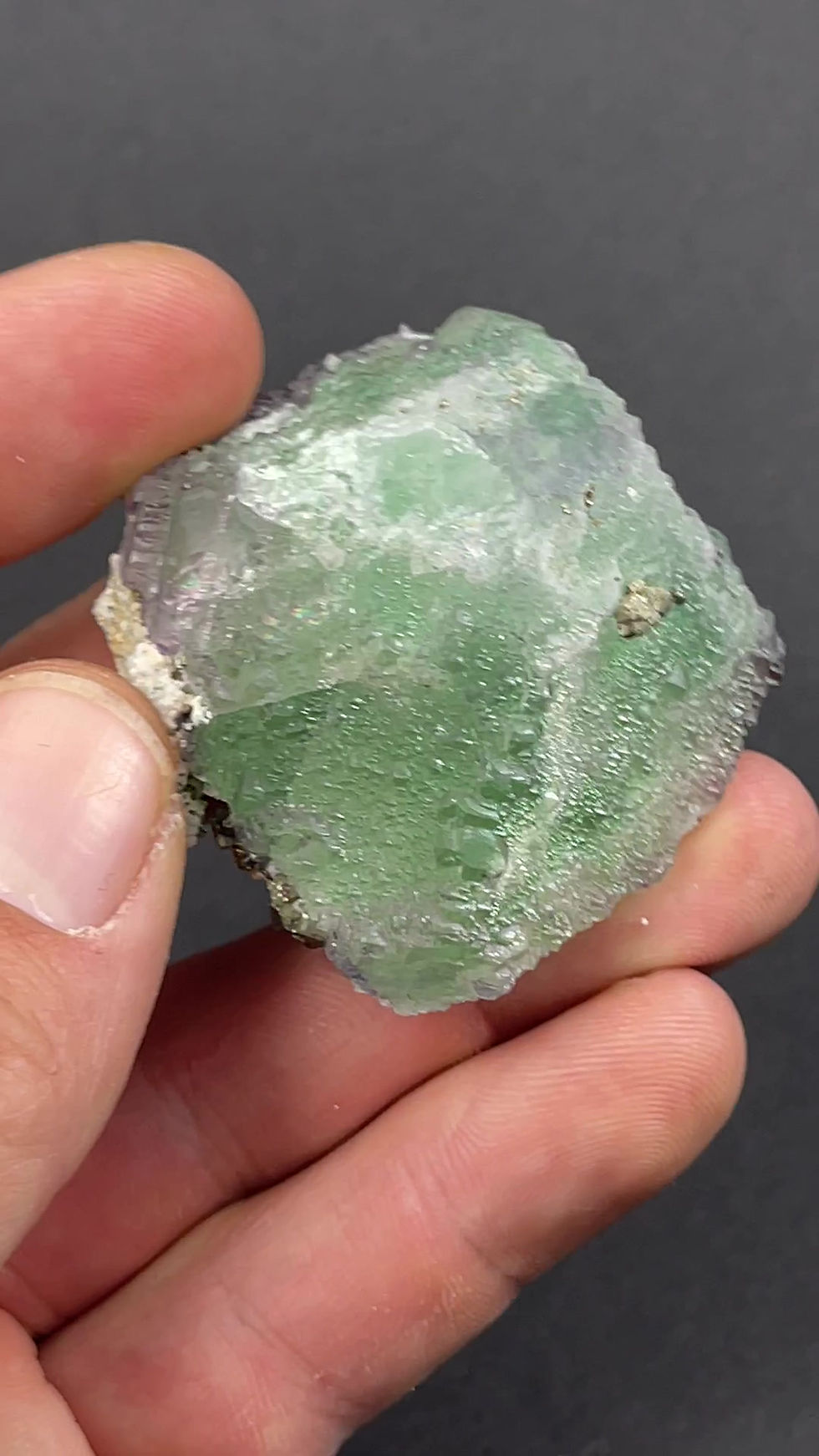 Thumbnail: Fluorite, Pyrite - Naica, Mexico