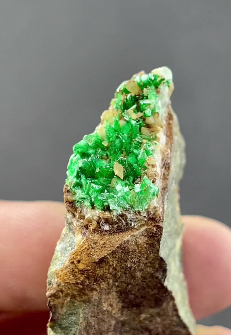 Thumbnail: Annabergite (Cabrerite) – Laurion, Greece