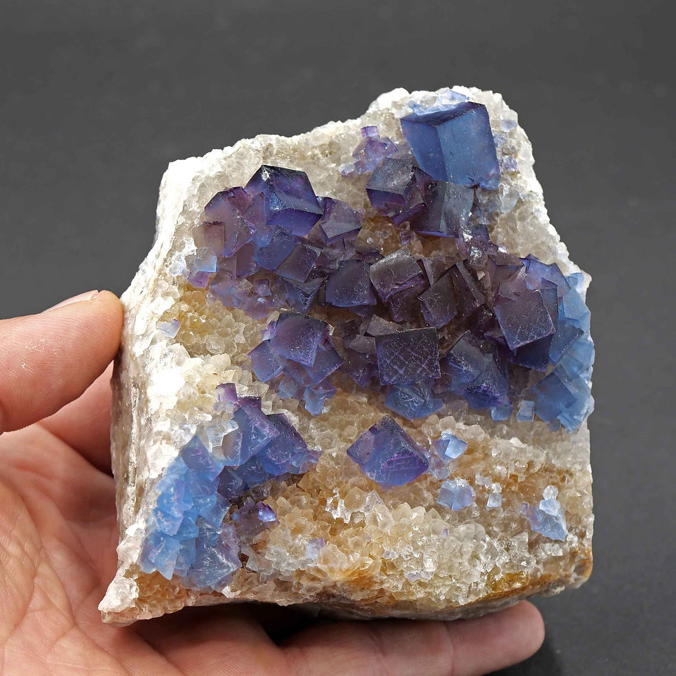 Thumbnail: Fluorite, Quartz – Blanchard Claims, Bingham, New Mexico, USA