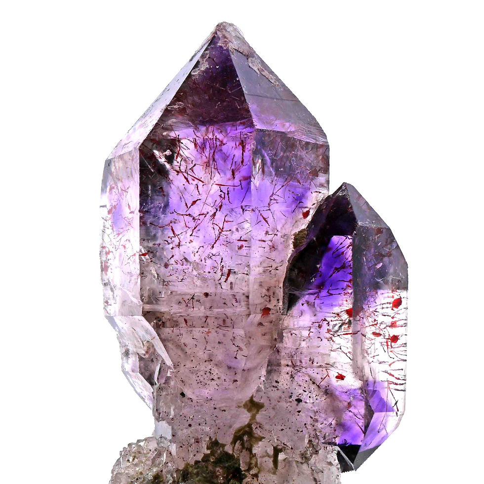 Thumbnail: Double terminated Scepter Amethyst – Zambezi Valley, Zimbabwe